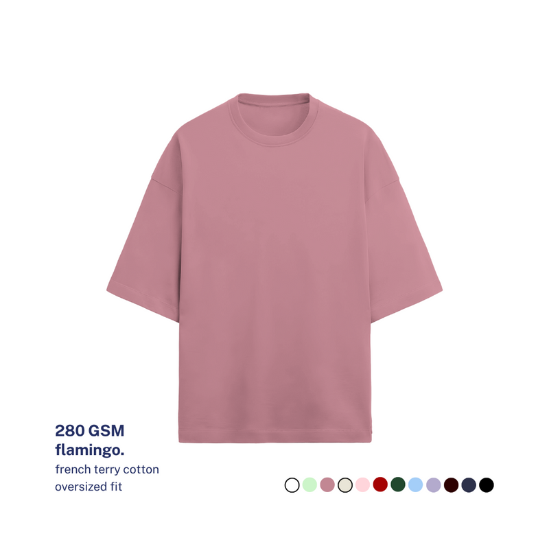 280 GSM Terry Oversized Cotton T-Shirt