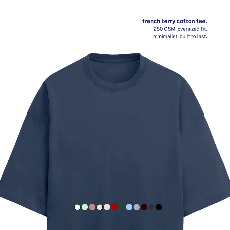 280 GSM Terry Oversized Cotton T-Shirt