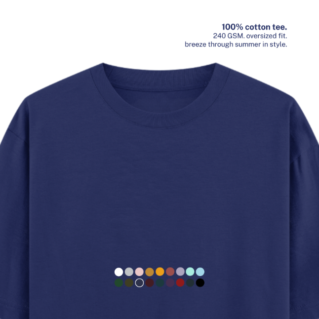 240 GSM Oversized Cotton T-Shirt