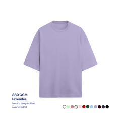 280 GSM Terry Oversized Cotton T-Shirt