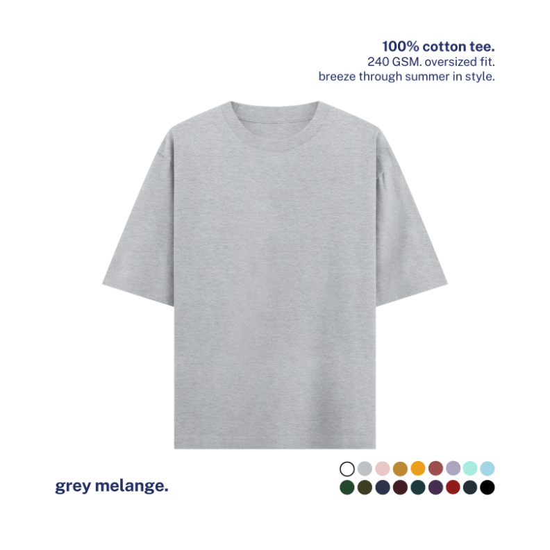 240 GSM Oversized Cotton T-Shirt