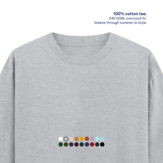 240 GSM Oversized Cotton T-Shirt