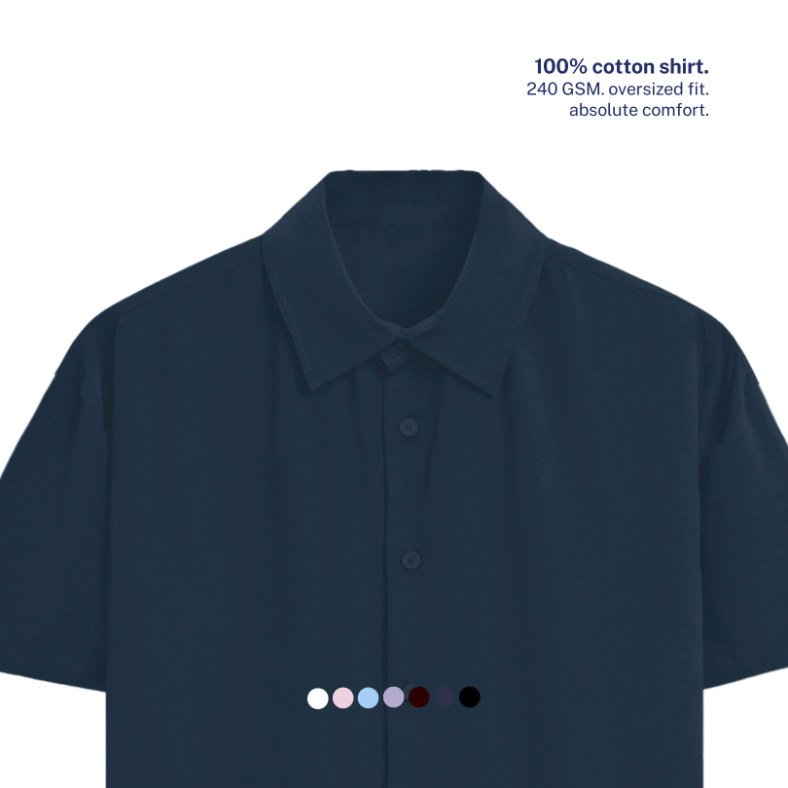 Oversized 100% Cotton Shirt