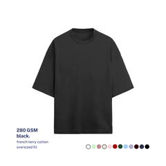 280 GSM Terry Oversized Cotton T-Shirt