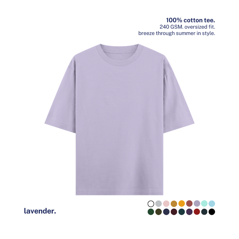 240 GSM Oversized Cotton T-Shirt