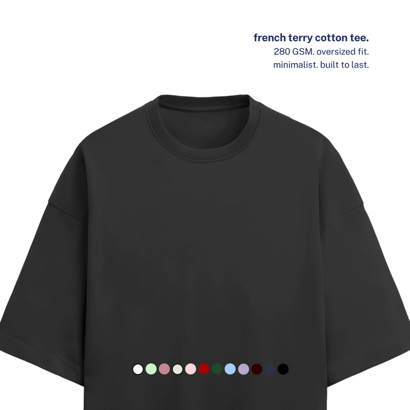 280 GSM Terry Oversized Cotton T-Shirt