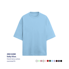 280 GSM Terry Oversized Cotton T-Shirt
