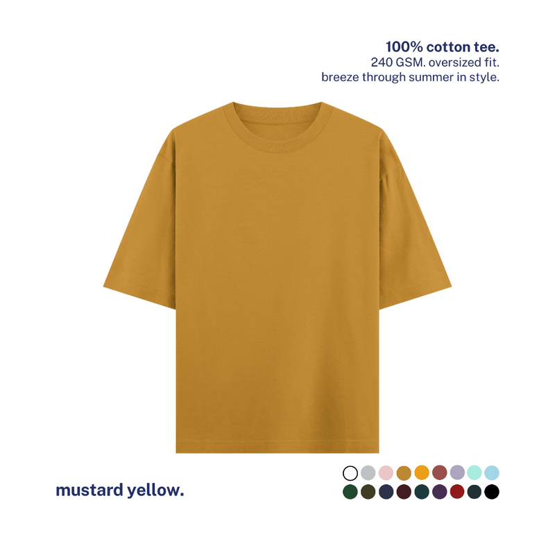 240 GSM Oversized Cotton T-Shirt