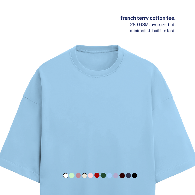280 GSM Terry Oversized Cotton T-Shirt