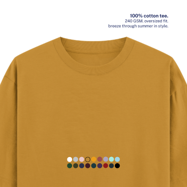 240 GSM Oversized Cotton T-Shirt
