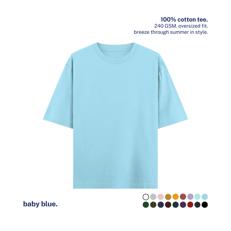 240 GSM Oversized Cotton T-Shirt