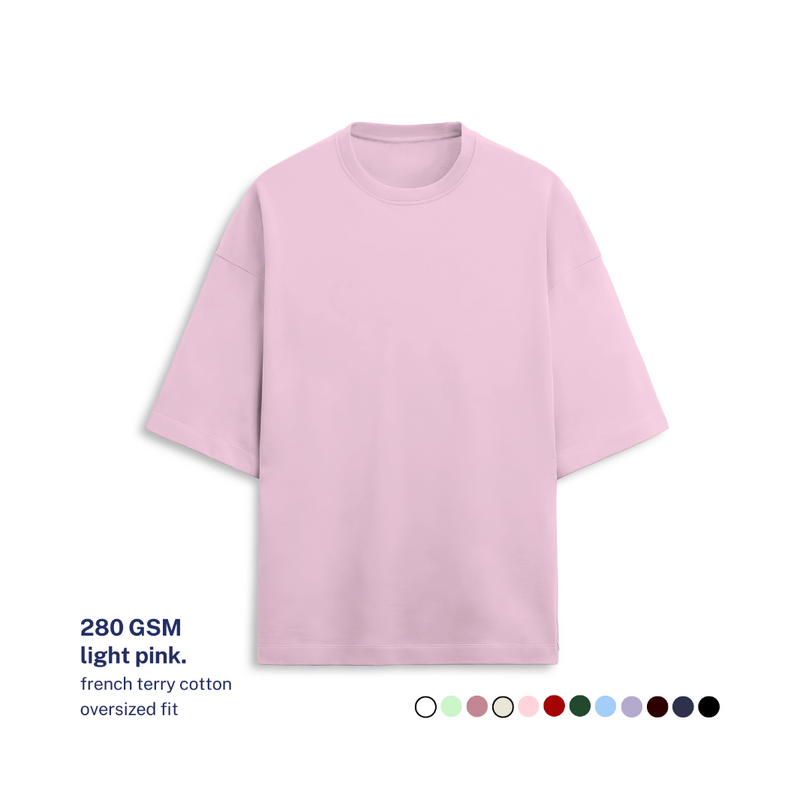 280 GSM Terry Oversized Cotton T-Shirt
