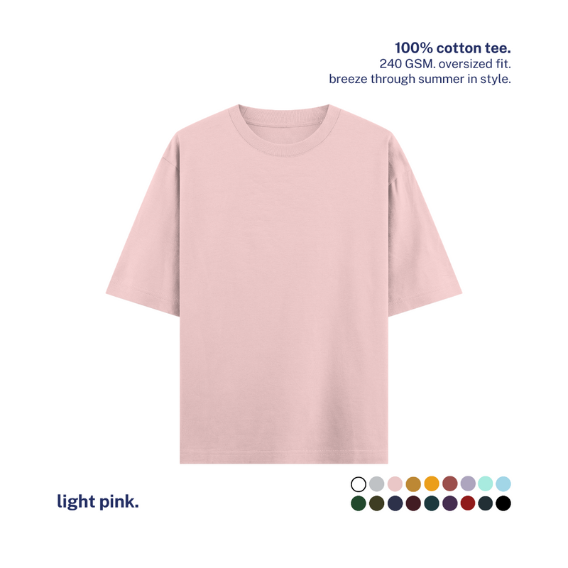 240 GSM Oversized Cotton T-Shirt