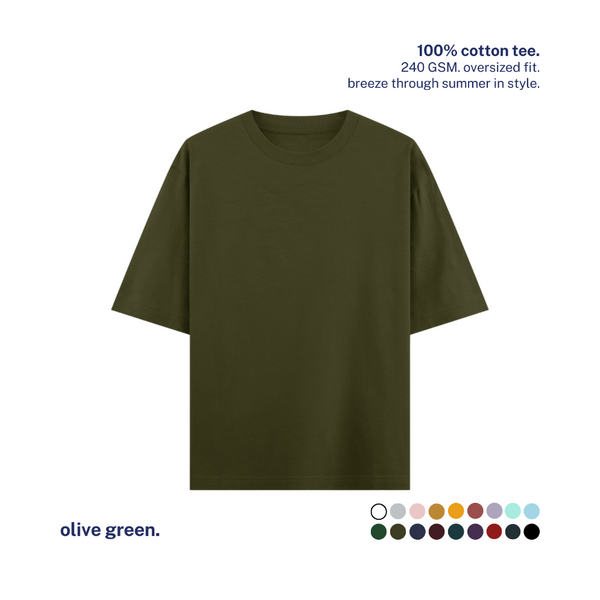 240 GSM Oversized Cotton T-Shirt