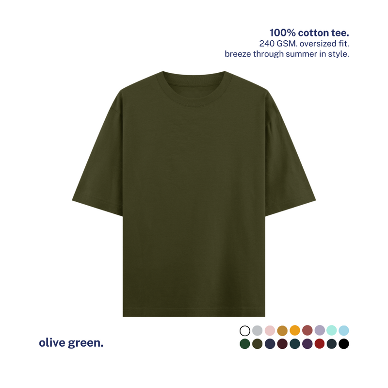 240 GSM Oversized Cotton T-Shirt