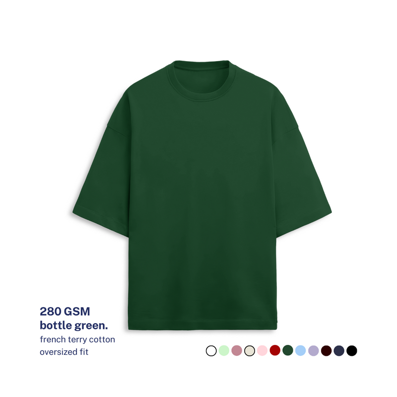 280 GSM Terry Oversized Cotton T-Shirt