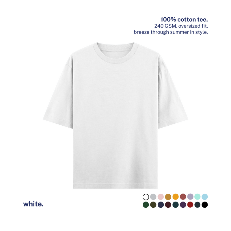 240 GSM Oversized Cotton T-Shirt