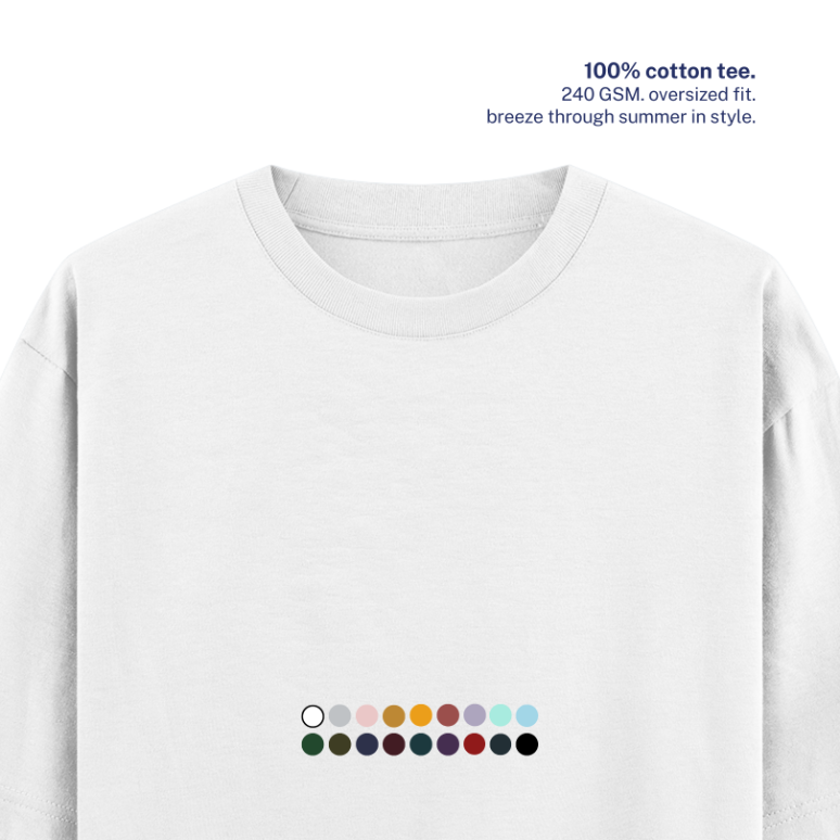 240 GSM Oversized Cotton T-Shirt