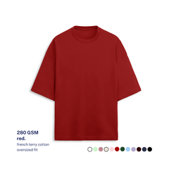 280 GSM Terry Oversized Cotton T-Shirt