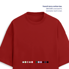 280 GSM Terry Oversized Cotton T-Shirt