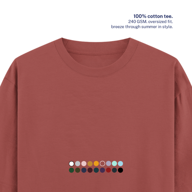 240 GSM Oversized Cotton T-Shirt