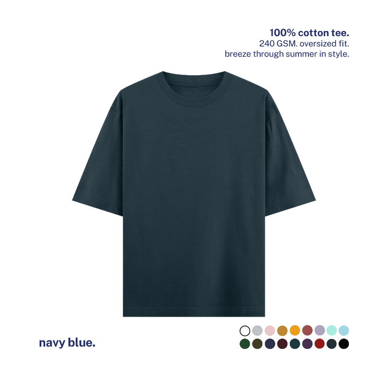 240 GSM Oversized Cotton T-Shirt