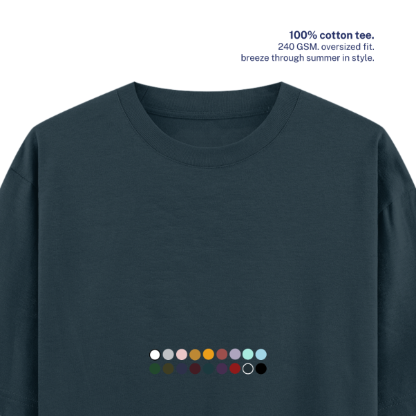 240 GSM Oversized Cotton T-Shirt