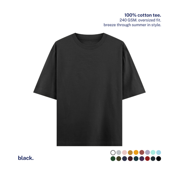 240 GSM Oversized Cotton T-Shirt