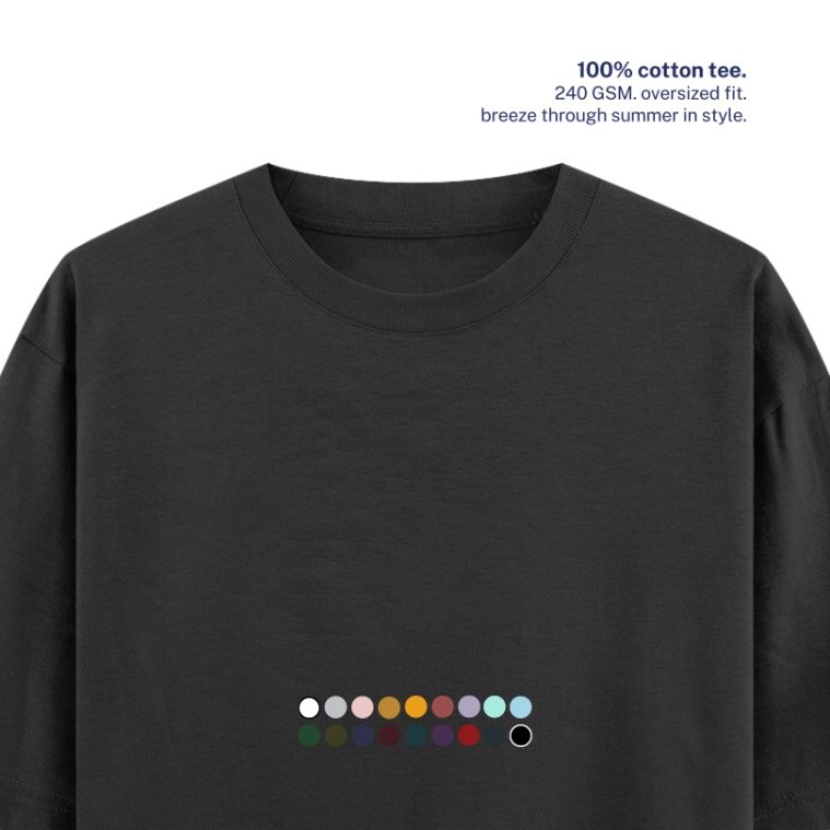 240 GSM Oversized Cotton T-Shirt