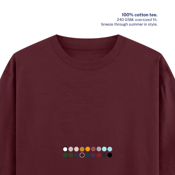 240 GSM Oversized Cotton T-Shirt