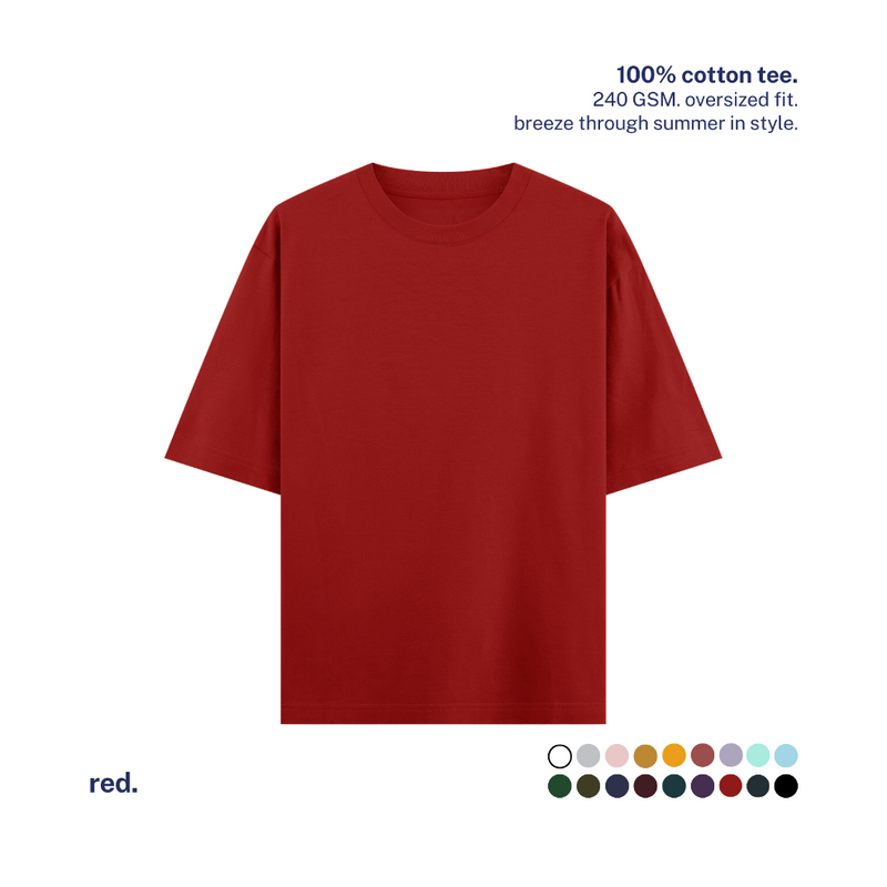 240 GSM Oversized Cotton T-Shirt