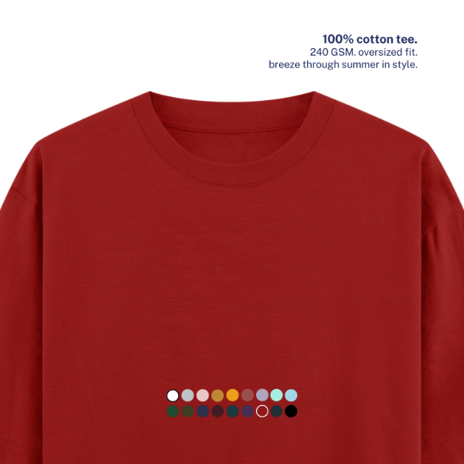 240 GSM Oversized Cotton T-Shirt