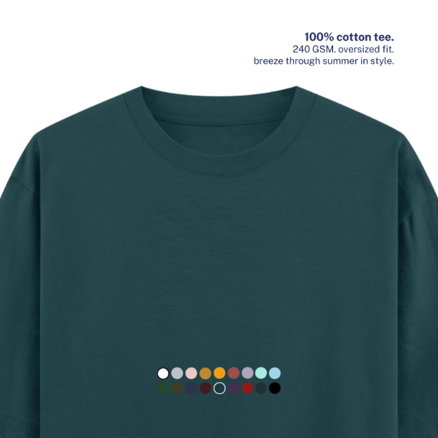 240 GSM Oversized Cotton T-Shirt