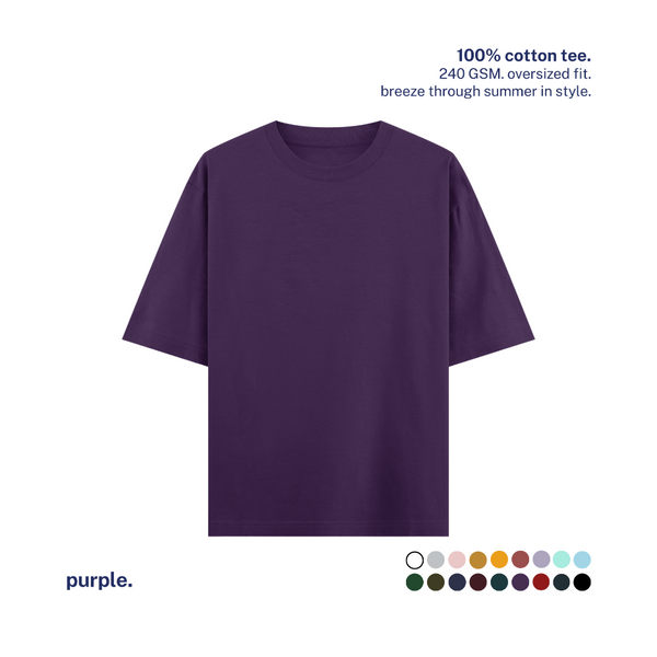 240 GSM Oversized Cotton T-Shirt