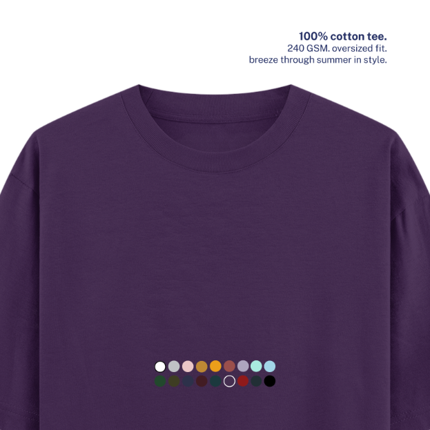 240 GSM Oversized Cotton T-Shirt