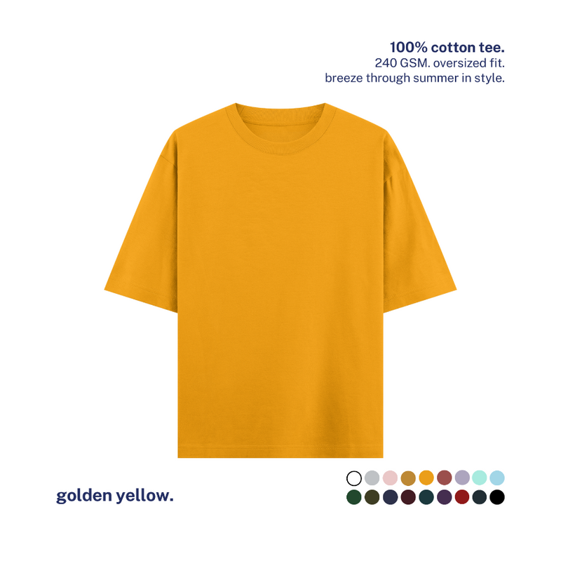 240 GSM Oversized Cotton T-Shirt