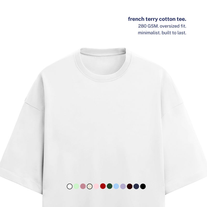 280 GSM Terry Oversized Cotton T-Shirt