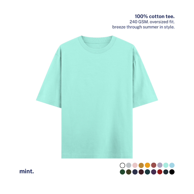 240 GSM Oversized Cotton T-Shirt