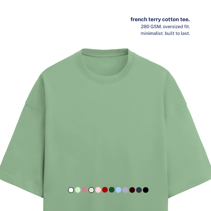280 GSM Terry Oversized Cotton T-Shirt