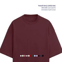 280 GSM Terry Oversized Cotton T-Shirt